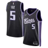 Raffinato De'Aaron Fox Sacramento Kings Nike Unisex Swingman Jersey Association Edition Black per i devoti sostenitori