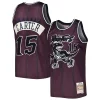 Ottimo Vince Carter Toronto Raptors Hardwood Classics Off Court Swingman Jersey Purple per i devoti sostenitori