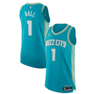 Prestigioso Robusto Jordan Brand LaMelo Ball Charlotte Hornets Authentic Jersey City Edition Teal per i devoti sostenitori