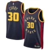 Comodo Stephen Curry Golden State Warriors Nike Unisex 2024/25 Swingman Player Jersey City Edition Navy per i devoti sostenitori