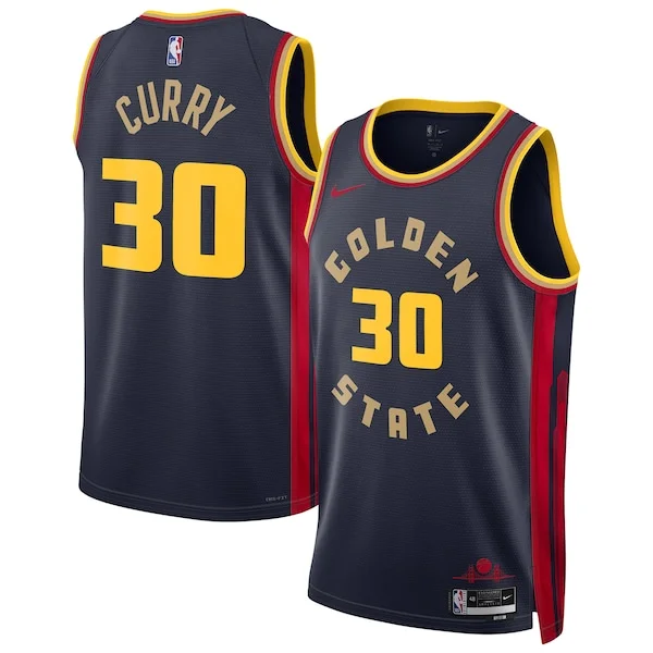 Comodo Stephen Curry Golden State Warriors Nike Unisex 2024/25 Swingman Player Jersey City Edition Navy per i devoti sostenitori