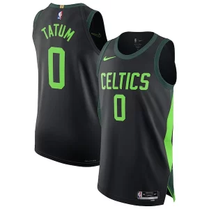 Bellissimo Jayson Tatum Boston Celtics Nike 2024/25 Authentic Player Jersey City Edition Black per i devoti sostenitori