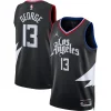 Ottimo Attraente Paul George LA Clippers Jordan Brand Unisex Swingman Jersey Statement Edition Black per i devoti sostenitori