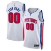 Attraente Resistente Cool Detroit Pistons Nike Unisex Swingman Custom Jersey White Association Edition per i devoti sostenitori