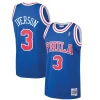 Resistente Allen Iverson Philadelphia 76ers 1996/97 Hardwood Classics Swingman Jersey Royal per i devoti sostenitori