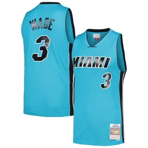 Comodo Fantastico Attraente Dwyane Wade Miami Heat Hardwood Classics 2005/06 Tropical Swingman Jersey Blue per i devoti sostenitori