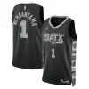 Fascinante Ottimo Raffinato Victor Wembanyama San Antonio Spurs Jordan Brand Unisex Swingman Jersey Statement Edition Black per i devoti sostenitori