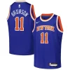 Splendido Jalen Brunson New York Knicks Nike Youth Swingman Jersey Icon Edition Blue per i devoti sostenitori