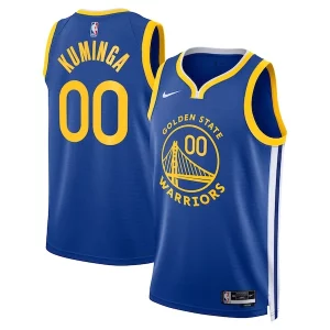 Classico Trendy Jonathan Kuminga Golden State Warriors Nike Unisex Swingman Badge Player Jersey Icon Edition Royal per i devoti sostenitori