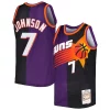 Bellissimo Pratico Trendy Kevin Johnson Phoenix Suns Hardwood Classics 1996/97 Split Swingman Jersey Purple/Black per i devoti sostenitori