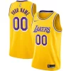 Lussuoso Duraturo Eccezionale Los Angeles Lakers Nike Custom Swingman Jersey Gold Icon Edition per i devoti sostenitori