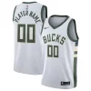 Ottimo Cool Milwaukee Bucks Nike 2020/21 Swingman Custom Jersey Association Edition White per i devoti sostenitori