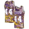 Ottimo Elegante Jerry West Los Angeles Lakers 1971/72 Hardwood Classics Lunar New Year Swingman Jersey Purple per i devoti sostenitori