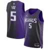 Prestigioso Classico De'Aaron Fox Sacramento Kings Jordan Brand Unisex Swingman Jersey Statement Edition Purple per i devoti sostenitori