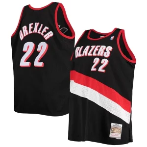 Versatile Carino Lussuoso Clyde Drexler Portland Trail Blazers 1991/92 Big & Tall Hardwood Classics Swingman Jersey Black per i devoti sostenitori