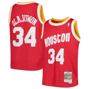 Gorgeous Fascinante Raffinato Hakeem Olajuwon Houston Rockets Youth Swingman Throwback Jersey Red per i devoti sostenitori