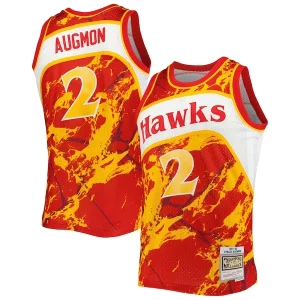 Gorgeous Stacey Augmon Atlanta Hawks 1991/92 Hardwood Classics Marble Swingman Jersey Red per i devoti sostenitori