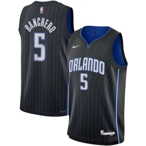 Fascinante Paolo Banchero Orlando Magic Nike Youth Swingman Jersey Icon Edition Black per i devoti sostenitori