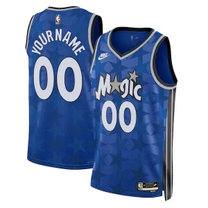 Prestigioso Orlando Magic Nike Unisex 2023/24 Swingman Custom Jersey Classic Edition Blue per i devoti sostenitori