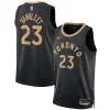 Pratico Resistente Fred VanVleet Toronto Raptors Nike Unisex 2022/23 Swingman Jersey City Edition Black per i devoti sostenitori