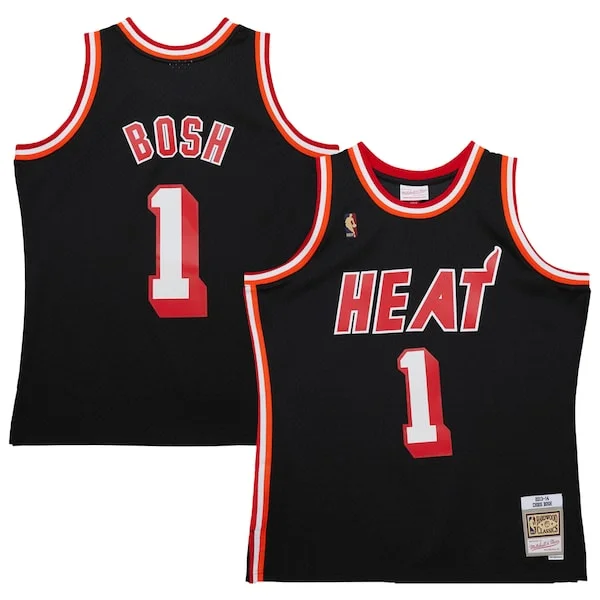 Fantastico Carino Robusto Chris Bosh Miami Heat 2013/14 Hardwood Classics Swingman Jersey Black per i devoti sostenitori