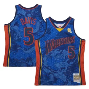 Delizioso Baron Davis Golden State Warriors 2006/07 Hardwood Classics Asian Heritage 6.0 Swingman Throwback Player Jersey Royal per i devoti sostenitori