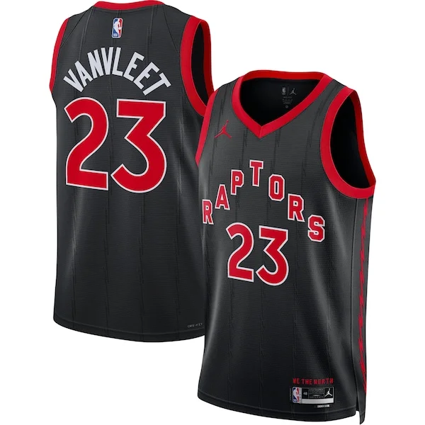 Incantevole Fred VanVleet Toronto Raptors Jordan Brand Unisex Swingman Jersey Statement Edition Black per i devoti sostenitori