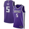 Duraturo Accattivante De'Aaron Fox Sacramento Kings Nike Unisex Swingman Jersey Icon Edition Purple per i devoti sostenitori