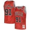 Robusto Dennis Rodman Chicago Bulls 1997/98 Hardwood Classics Asian Heritage 6.0 Swingman Throwback Player Jersey Red per i devoti sostenitori