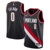 Duraturo Damian Lillard Portland Trail Blazers Nike Youth Swingman Jersey Icon Edition Black per i devoti sostenitori