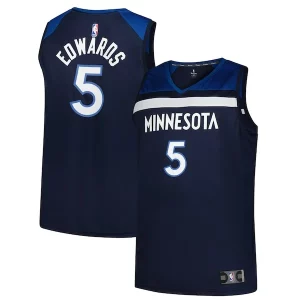Incantevole Raffinato Anthony Edwards Minnesota Timberwolves Big & Tall Fast Break Jersey Icon Edition Navy per i devoti sostenitori