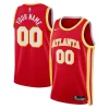 Elegante Attraente Atlanta Hawks Nike Unisex Swingman Custom Jersey Red Icon Edition per i devoti sostenitori