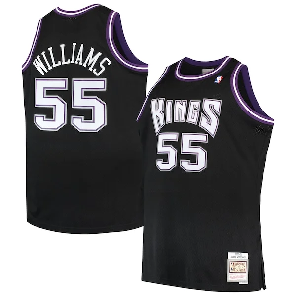 Eccezionale Meraviglioso Gorgeous Jason Williams Sacramento Kings Big & Tall 2000/01 Hardwood Classics Swingman Jersey Black per i devoti sostenitori