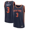Carino Pratico Resistente Josh Hart New York Knicks Fast Break Replica Player Jersey Statement Edition Navy per i devoti sostenitori