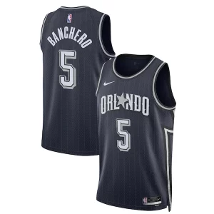 Comodo Attraente Paolo Banchero Orlando Magic Nike Unisex 2023/24 Swingman Jersey Navy City Edition per i devoti sostenitori