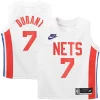 Trendy Moderno Kevin Durant Brooklyn Nets Nike Preschool 2022/23 Swingman Jersey White Classic Edition per i devoti sostenitori