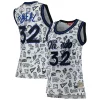 Elegante Attraente Lussuoso Shaquille O'Neal Orlando Magic Women's 1994 Doodle Swingman Jersey White per i devoti sostenitori