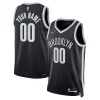 Moderno Eccezionale Brooklyn Nets Nike 2021/22 Diamond Swingman Custom Jersey Icon Edition Black per i devoti sostenitori