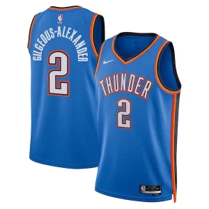 Moderno Meraviglioso Attraente Shai Gilgeous Alexander Oklahoma City Thunder Nike Unisex Swingman Replica Jersey Icon Edition Blue per i devoti sostenitori