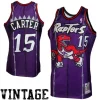 Classico Attraente Vince Carter Toronto Raptors 1998/99 Throwback Authentic Jersey Purple per i devoti sostenitori