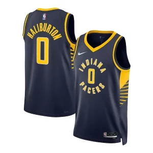 Carino Sofisticato Tyrese Haliburton Indiana Pacers Nike Unisex Swingman Jersey Icon Edition Navy per i devoti sostenitori