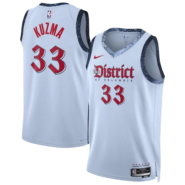 Fantastico Moderno Magnifico Kyle Kuzma Washington Wizards Nike Unisex 2024/25 Swingman Player Jersey City Edition Powder Blue per i devoti sostenitori