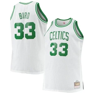 Meraviglioso Ottimo Larry Bird Boston Celtics Big & Tall 1985/86 Hardwood Classics Swingman Jersey White per i devoti sostenitori