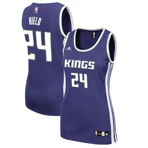 Elegante Buddy Hield Sacramento Kings adidas Women's Road Replica Jersey Purple per i devoti sostenitori