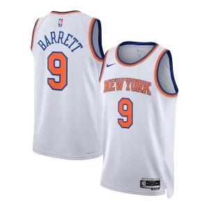 Stupendo Carino RJ Barrett New York Knicks Nike Unisex Swingman Jersey Association Edition White per i devoti sostenitori