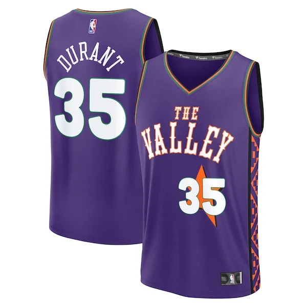 Raffinato Classico Eccezionale Kevin Durant Phoenix Suns Youth 2024/25 Fast Break Player Jersey City Edition Purple per i devoti sostenitori