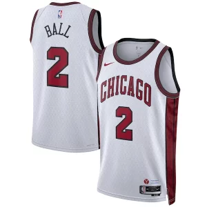 Versatile Lonzo Ball Chicago Bulls Nike Unisex 2022/23 Swingman Jersey City Edition White per i devoti sostenitori