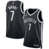 Fantastico Kevin Durant Brooklyn Nets Nike Unisex Swingman Jersey Icon Edition Black/White per i devoti sostenitori
