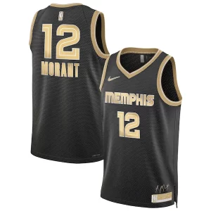 Elegante Prestigioso Comodo Ja Morant Memphis Grizzlies Nike Unisex Select Series Swingman Jersey Black per i devoti sostenitori