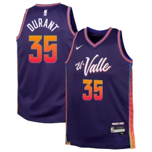 Magnifico Kevin Durant Phoenix Suns Nike Youth Swingman Replica Jersey City Edition Purple per i devoti sostenitori